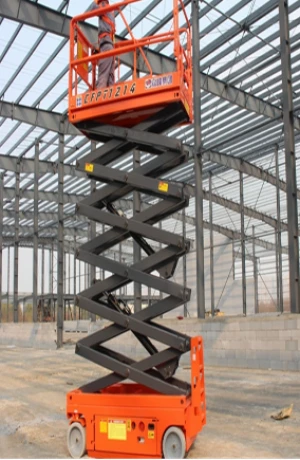 Factory customization hydraulic Electric Battery scissor lift work platform small cleaning lift table