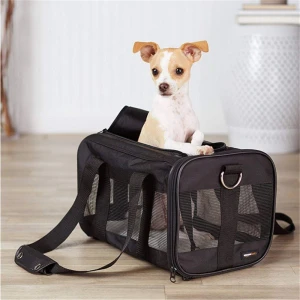 Custom pet portable travel bag Airline Approved  Portable Foldable Travel Dog Pet Carriers Box cages