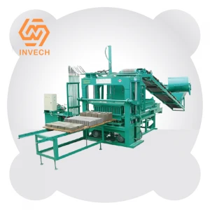 Invech High Efficient Iv4-20 Semi-auto Brick Making Machinery For Hollow/solid Concrete Cement Laying Block Making