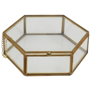 Modern jewelry box, metal jewelry box, necklace, ring, bracelet storage box120-212615