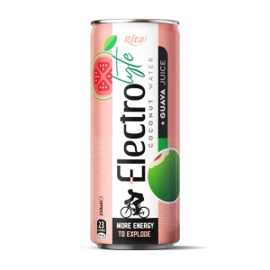 Coconut Electrolyte Drink with Guava Juice 250ml Can