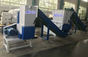 shredding plastic machinery for industrial usage