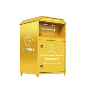 Outdoor Park and Street clothes donation bin