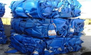 HDPE Blue Drum Scrap