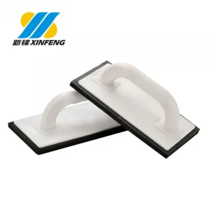 Black EVA plaster trowel with plastic handle
