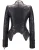 Import Womens Black Studded Faux Leather Jacket from United Kingdom