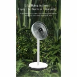 2024 hot selling AI Auto Tracking Human Gesture control Portable Floor Fan Inverter-Folding Desktop Use Electric Househ