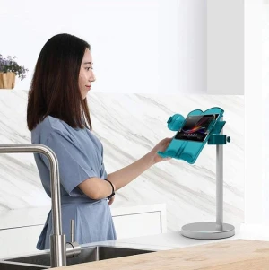 The USHARE Tabletop Hardware Reading Book Stand Holder can adjust the height and angle