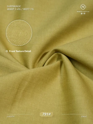 Factory 791# Full Process Frost Wash Cotton Textile Fabric Mercerized Brushed for Streetwear
