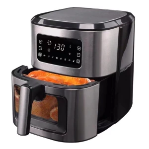 Digital Electric Round Shape 2 Double Basket Air Fryer Cook 8L Large Capacity Oven Air Fryer