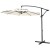 Import 10 ft 8 ribs aluminum waterproof double layer hanging cantilever big solar umbrella for outdoor from China