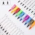 Import 100 Colors Double Head coloured Pen with Fineliners Art Markers Watercolor DIY Crafts Soft Brush Pen from China