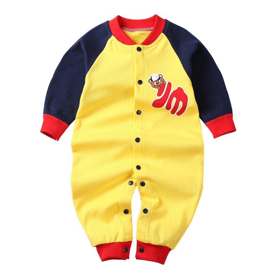 100% Cotton Baby Clothing  Custom Printed Long Sleeve Fall Winter One Piece Jumpsuits Baby Rompers