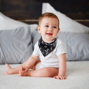 100% cotton Extra soft  Double layer baby bibs bandana cotton made in china
