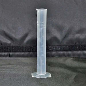 100% NEW PP MEASURING CYLINDER 50ML