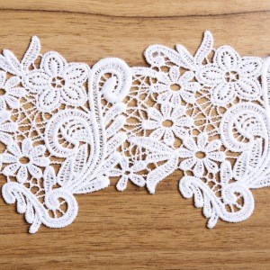 100% polyester 3D fabric lace cotton chemical lace trim
