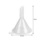100pcs Packing Tools 3ml Very Small Essential Perfume Funnel Transparent PP Plastic Laboratory Mini Dispensing Funnels