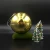 Import 10cm plastic half ball with clear and gold for christmas ornaments from China