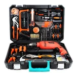 112PCS Electric Drill Hardware Power Tools Set German Household Woodworking Hand Tools