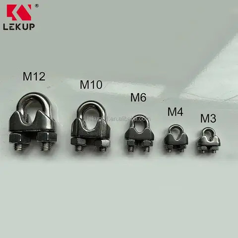 Buy 1/2 Inch M12 Wire Rope Clip 304 Stainless Steel U Bolt Saddle ...