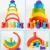 Import 12pcs Wooden Rainbow toy creative wood rainbow stacked balance blocks baby toy Montessori educational toys for children from China