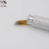 12pin golden PCD Micro Blading Embroidery Needles For Eyebrow Makeup Use