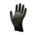 Import 13G Polyester  Black PU Finger Coated Custom Work Hand Gloves from China
