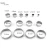 Import 14 Piece Non-Stick Stainless Steel Durable Cake Mold Biscuit Mould Kitchen Accessories DIY Baking Tool from China