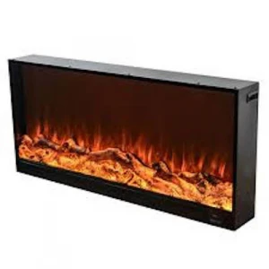1500W LED Heater Indoor Electric Fireplace Wall Mounted Insert Stove with Remote Control