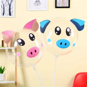 18 Inch Inflatable Bobo Led Balloon Bobo Balloon with sticker  For Christmas and Party Decoration