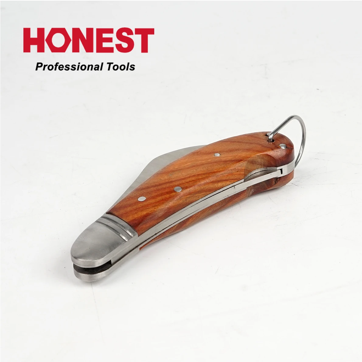185mm Utility Color Wood Handle Electrician&#x27;s fold Knife