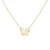18K Gold Women Hot Selling Butterfly Necklace and Stud Earrings Stainless Steel Jewelry Sets