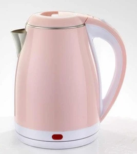 1.8L pink stainless steel electric water kettle