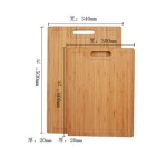2 Pieces Customized Bamboo Cutting Board Chopping Block