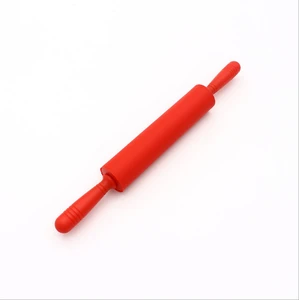 2016 New Products Wholesale Fashional and Colorful Silicone Rolling Pin with PP Handle(Big size)