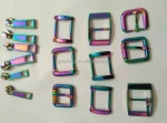 2016 newest bag lock colorful plating rainbow color handbag accessories belt buckles