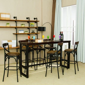 2017 Foshan wholesale bar furniture industrial style cheap whiskey bar set