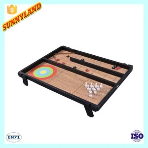 2017 Hot Selling 4 In 1 Multi Game Table For Kids(Table Tennis Bowling Curling&Shufflboard)