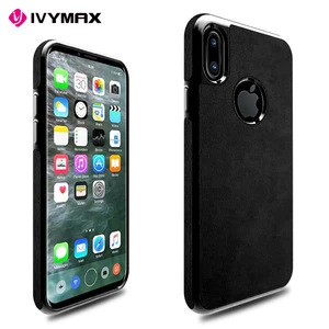 2017 New arrival high quality metal-like frame black case for iphone x
