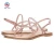 Import 2018 New Strappy Design Fashion Flat Summer Shoe Sandals for Women from China