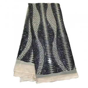 2019 hot designs sequin lace fabrics