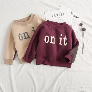 2019 hot sale new style comfortable  design baby cotton clothing bulk wholesale sweatshirt, pullover