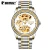 Import 2019 hot selling BOSCK men&#39;s  stainless steel band automatic mechanical watch from China