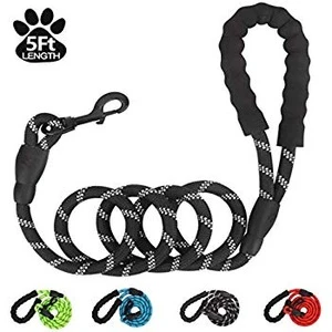 2020 Amazon Top sale  Strong Pet leash with comfortable handle and bowl Nylon Fiber High Reflective  dog cat leash and collar