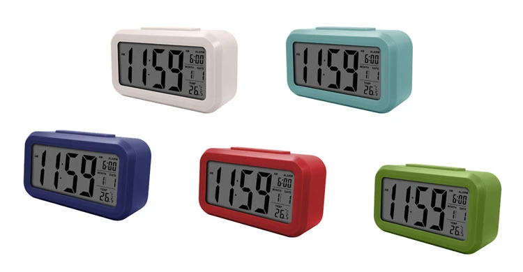 2020 most smart Analog Clock with Digital Display alarm clock LCD Alarm Digital Clock battery powered