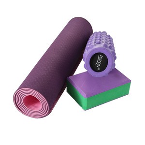 2020 New Design Double Layer TPE Yoga Mats Eco-friendly MaterialGym Accessories
