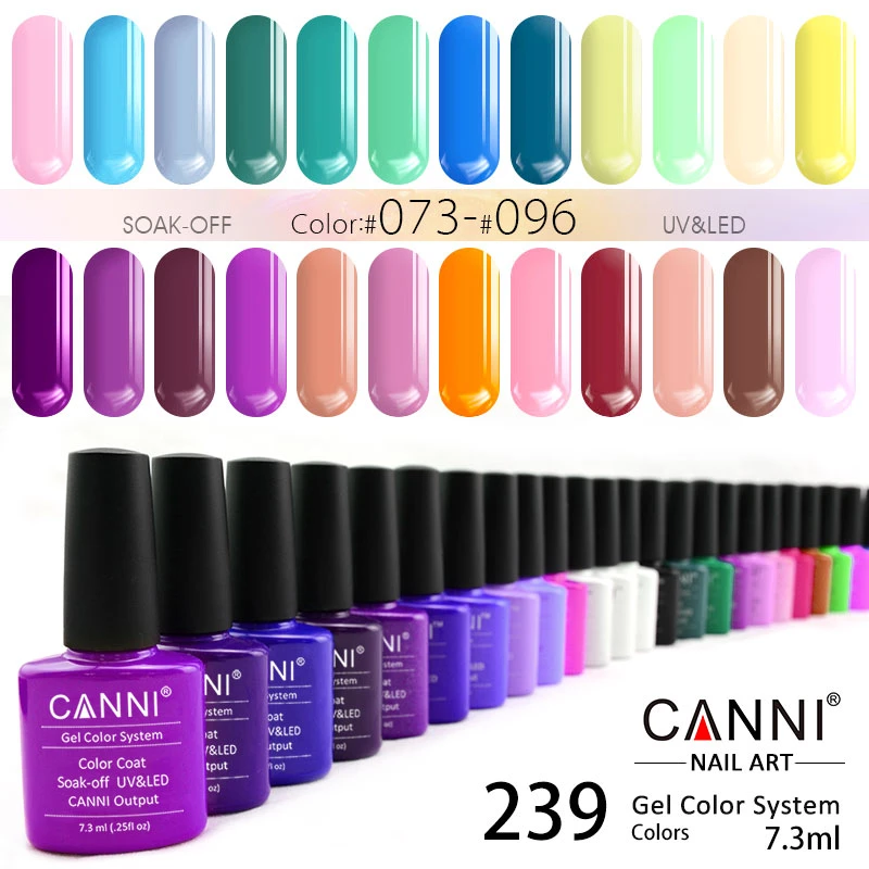 2020 Newest Nail Art Enamel Nail Gel Polish UV Gel CANNI OEM Creat Your Brand private logo 240 Colors Gel Lacquer Nails Varnish