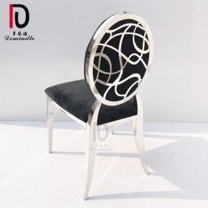 2020 popular gold  hotel chair round back wedding stainless for banquet
