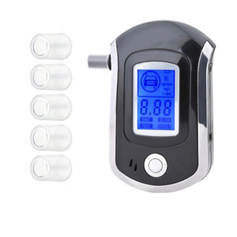 2021 high quality supuer alcohol tester breathalyzer with 5mouthpieces