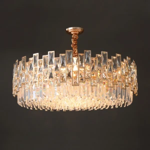 2021 living room chandeliers pendant lights crystal luxury black crystal ring chandelier hot sell modern k9 crystal chandelier